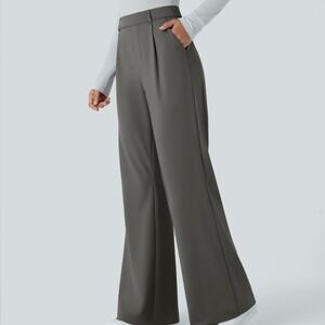 Halara Flex DayStretch High Waisted Pocket Work Flare Pants – Women's Tall Large